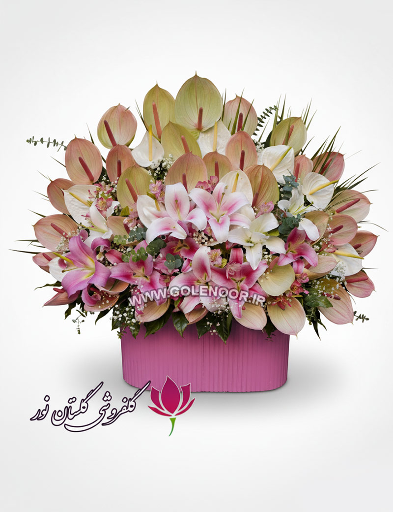 باکس گل صورتی