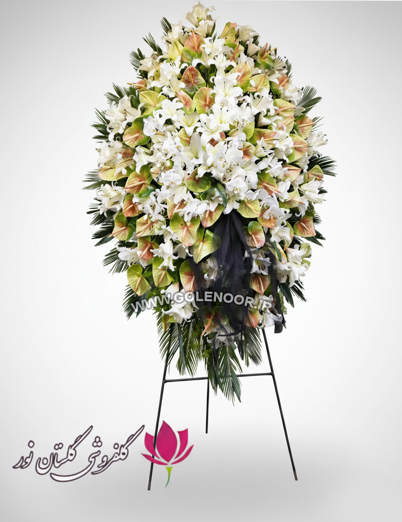 تاج گل ترحیم ارزان سفارش تاج گل