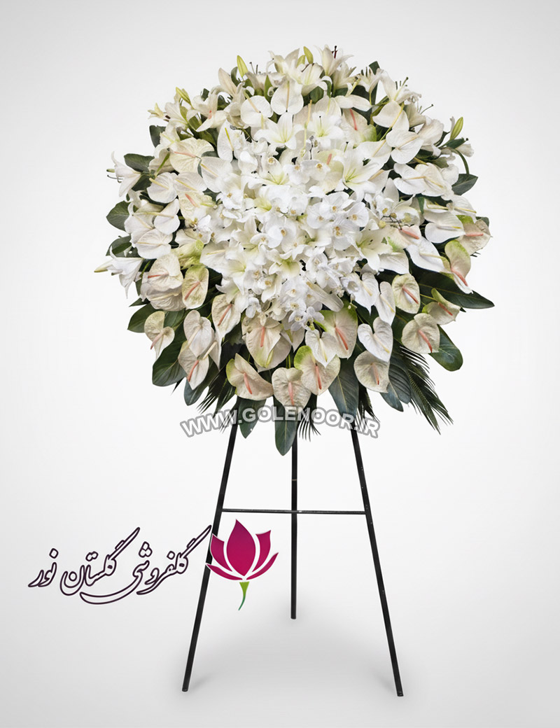 تاج گل یک ارکیده تاج گل ترحیم ارزان