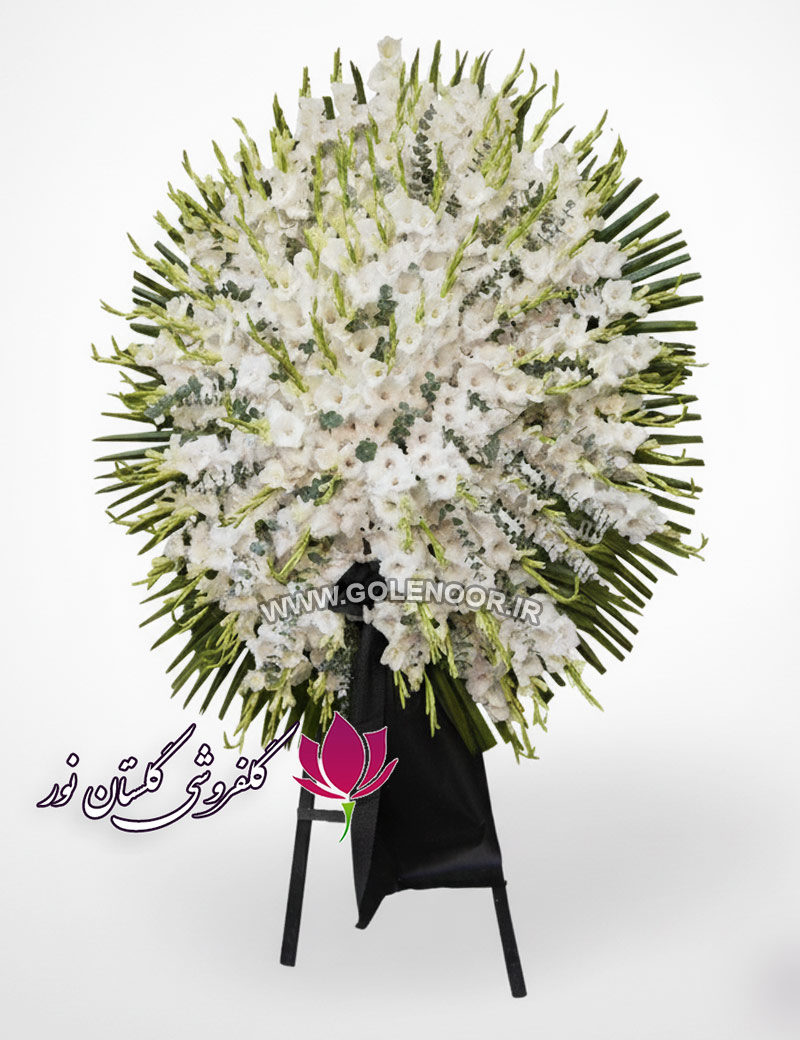 تاج گل یک طبقه گلایل تاج گل گلایل